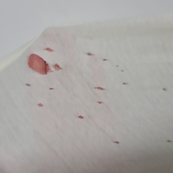 CHASER Paint Splatter Distressed Tank Cream Sleeveless Top Size Large - Picture 12 of 16